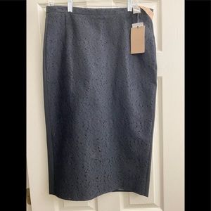 European designer no.21 black front lace skirt